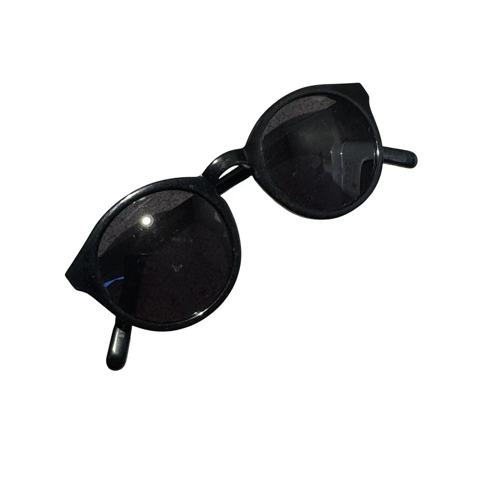 Monokel Eyewear Barstow Black Round Sunglasses Handcrafted